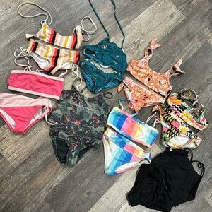 Girls swimsuit lot billabong and O’Neill